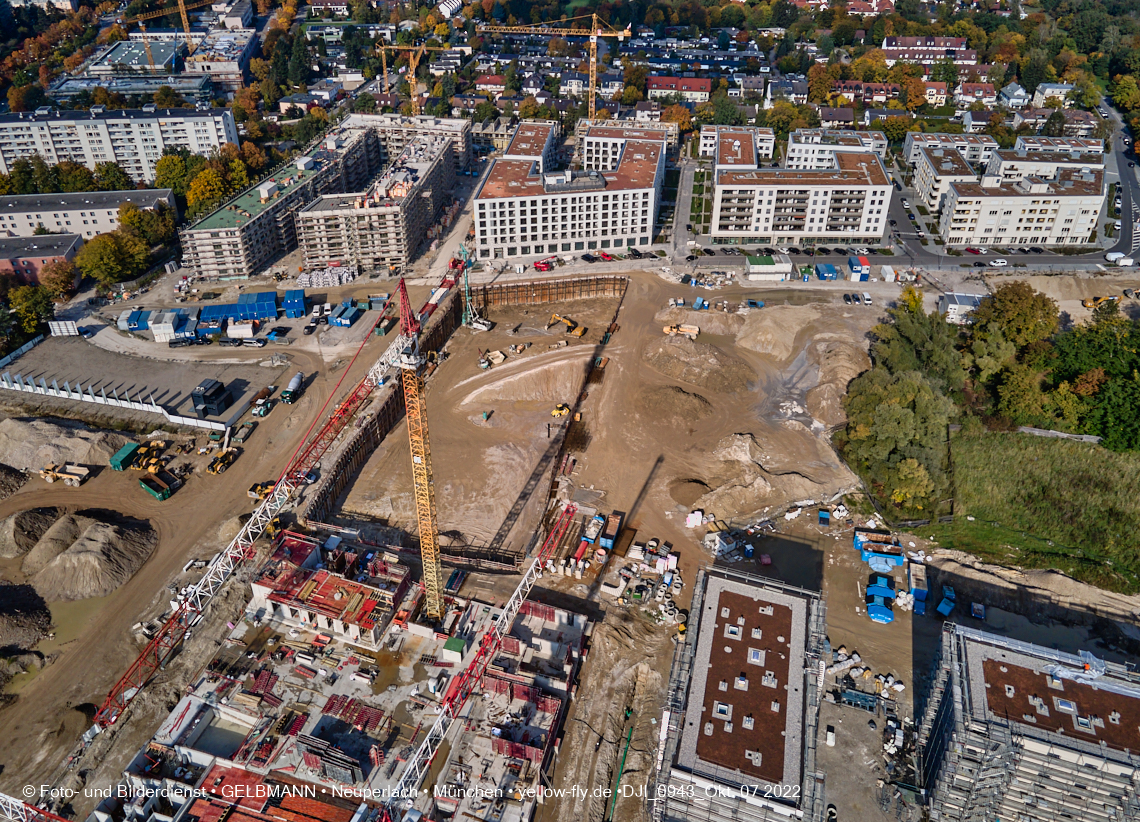 13.10.2022 - Baustelle Alexisquartier und Pandion Verde in Neuperlach